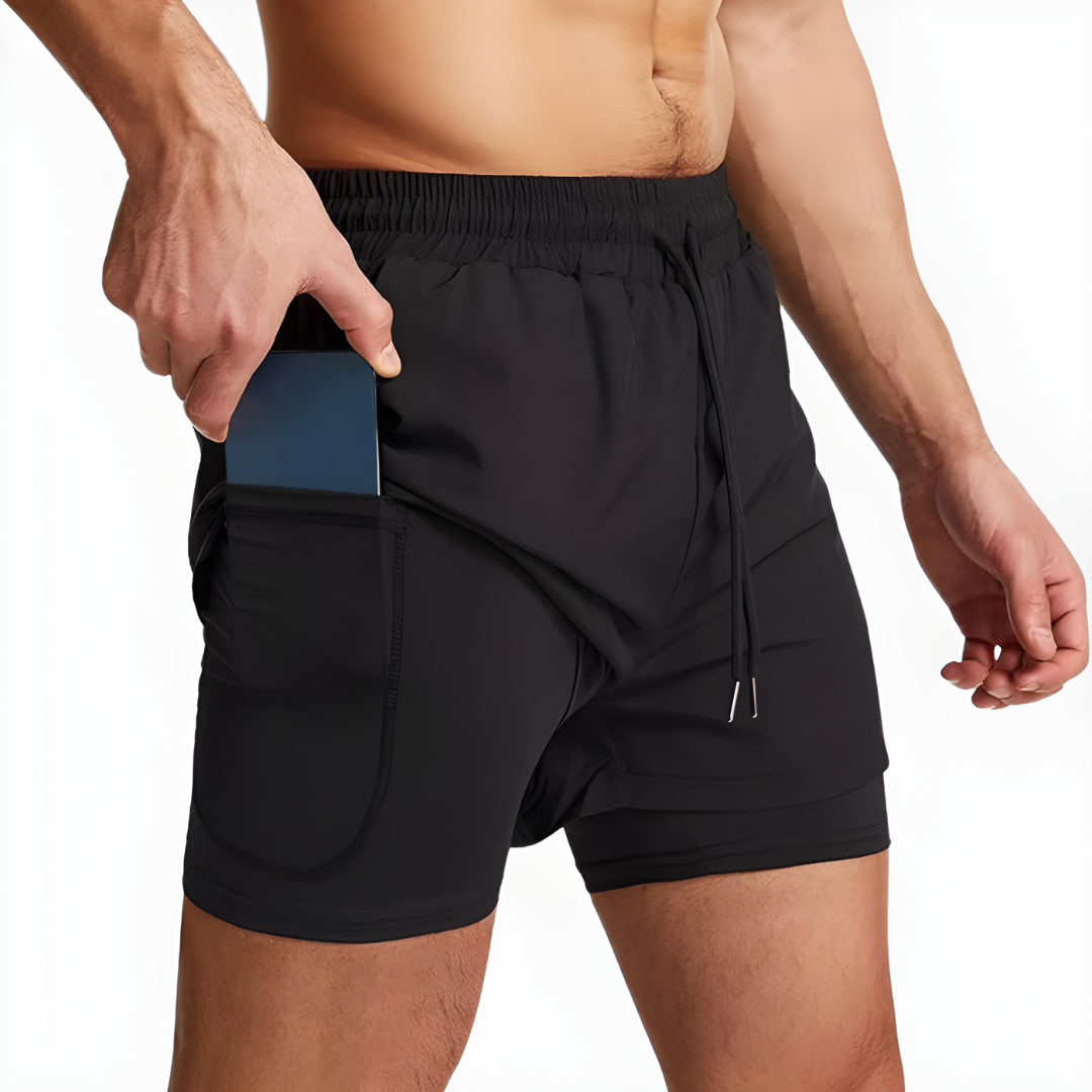 PACE UP 2 in 1 PREMIUM RUNNING SHORTS