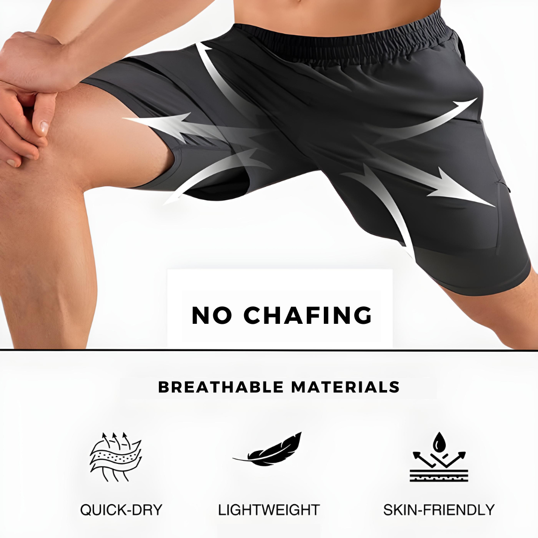 PACE UP 2 in 1 PREMIUM RUNNING SHORTS