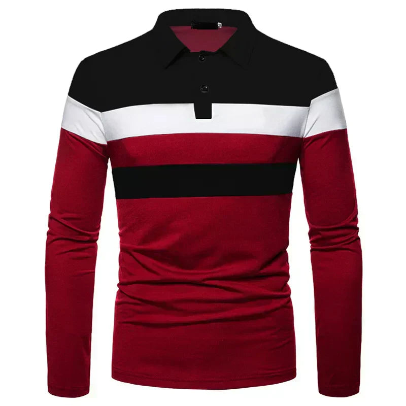 Men's Long Sleeve Polo Shirt Slingint Valerion