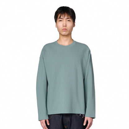"blossom" waffle Longsleeve blue