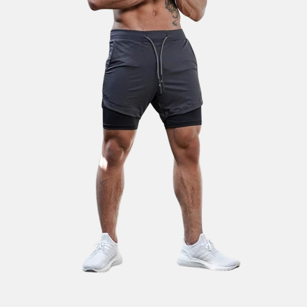 PACE UP 2 in 1 PREMIUM RUNNING SHORTS