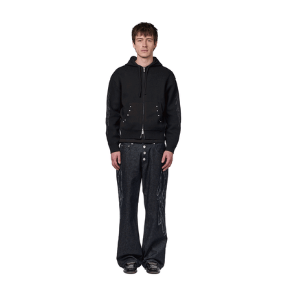"hellboy" indigo raw bootcut Denim