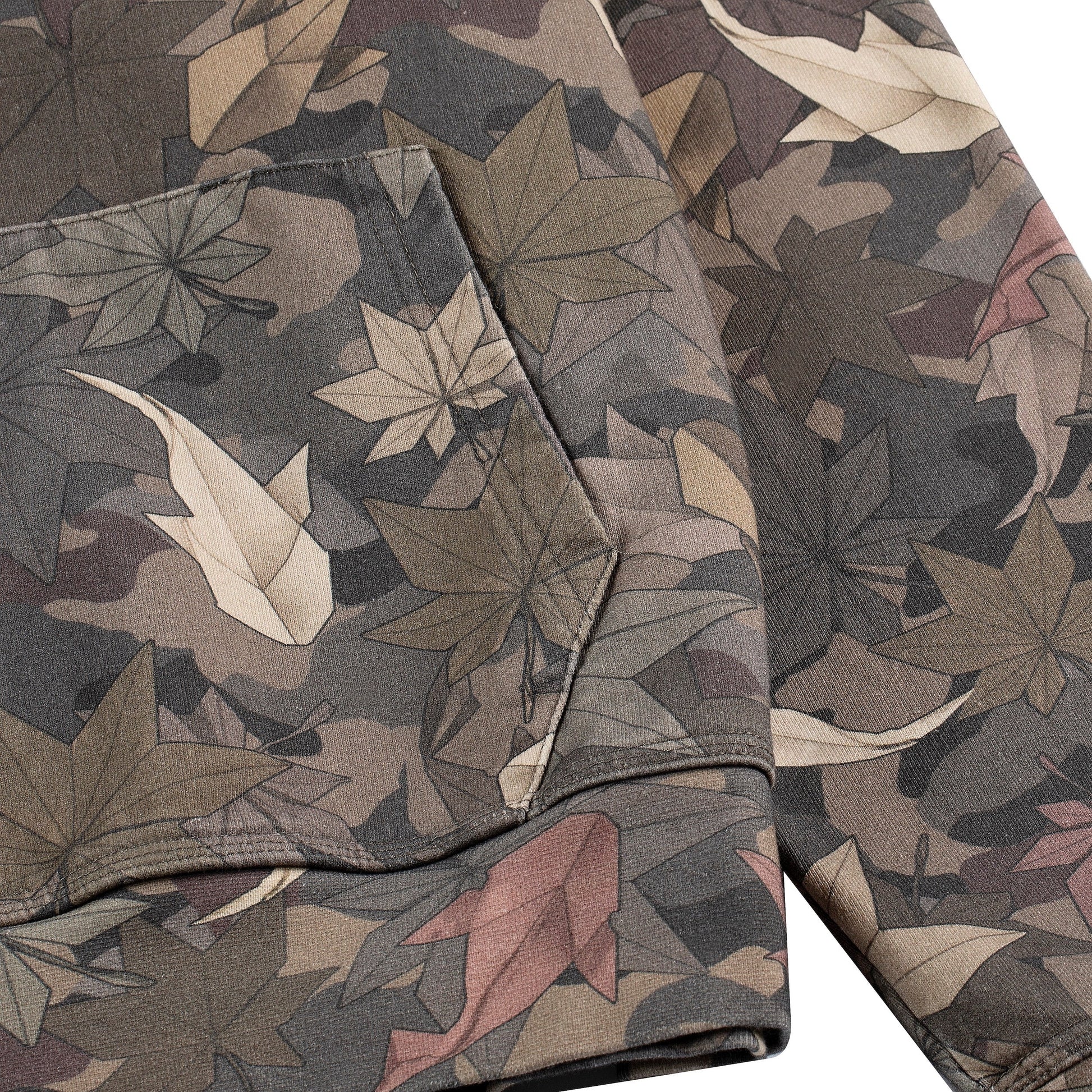 "origami" Hoodie printed camo