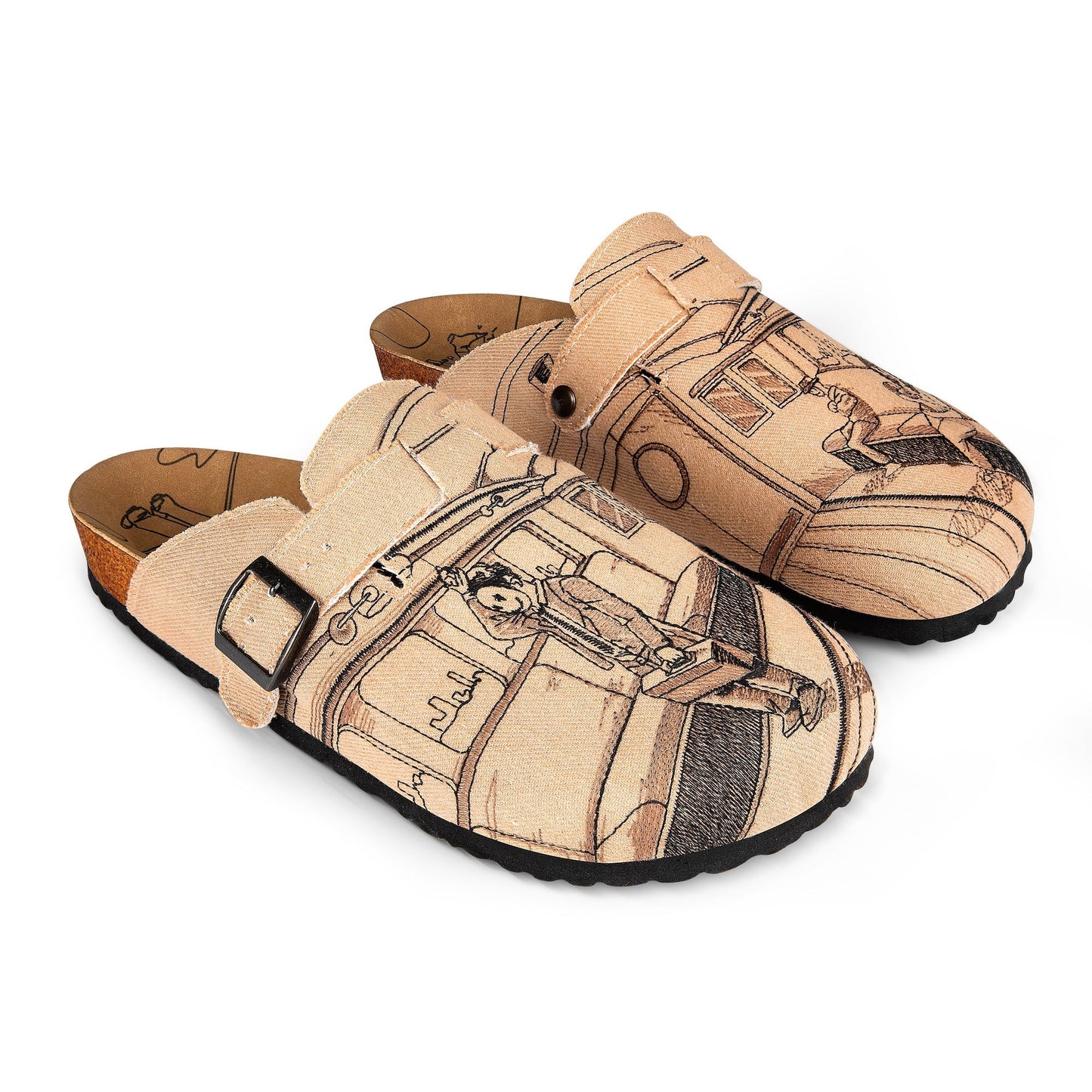 "faces" clogs beige