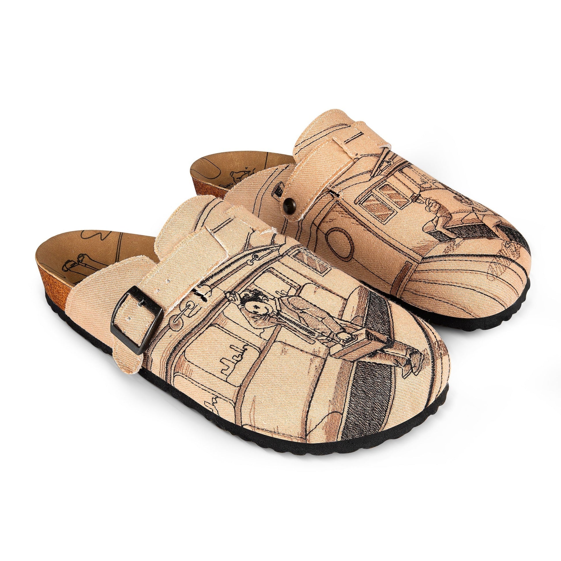 "faces" clogs beige