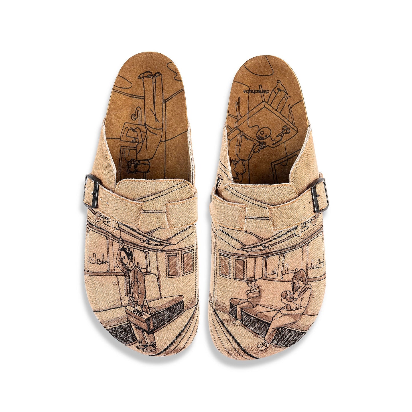 "faces" clogs beige