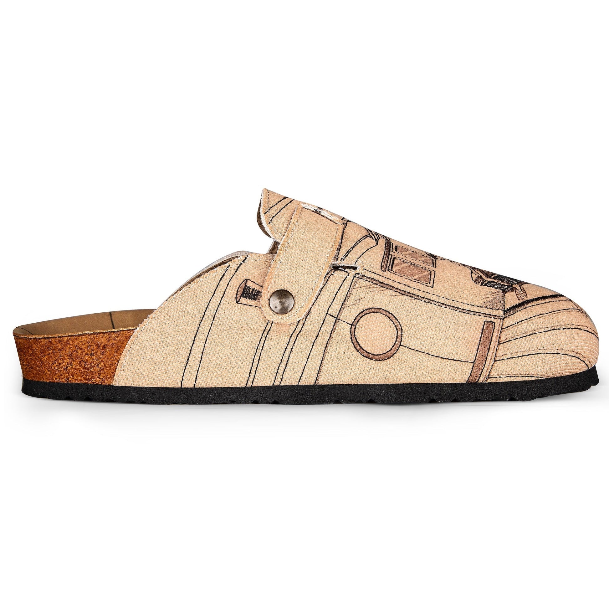 "faces" clogs beige