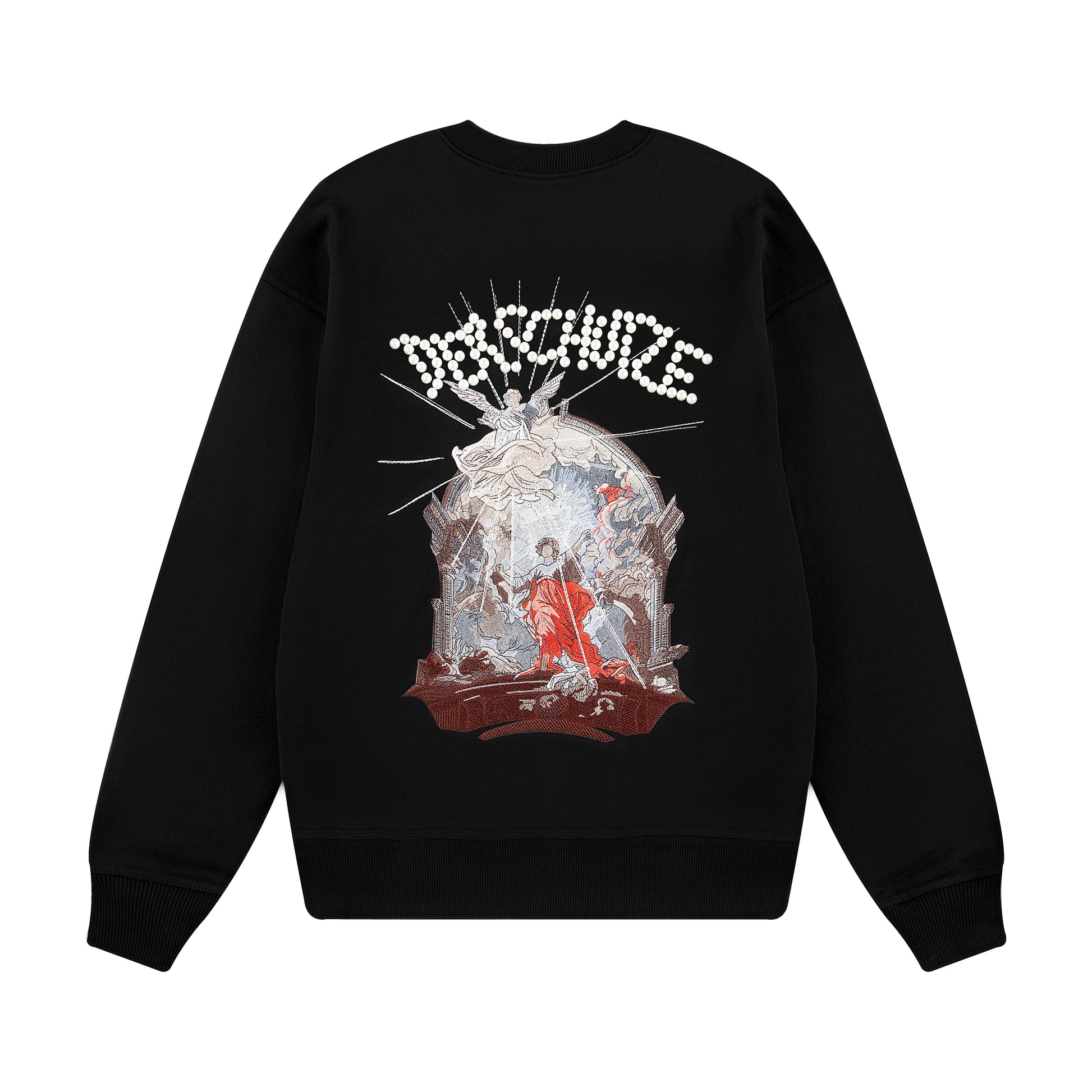 "awakening" Crewneck black 02