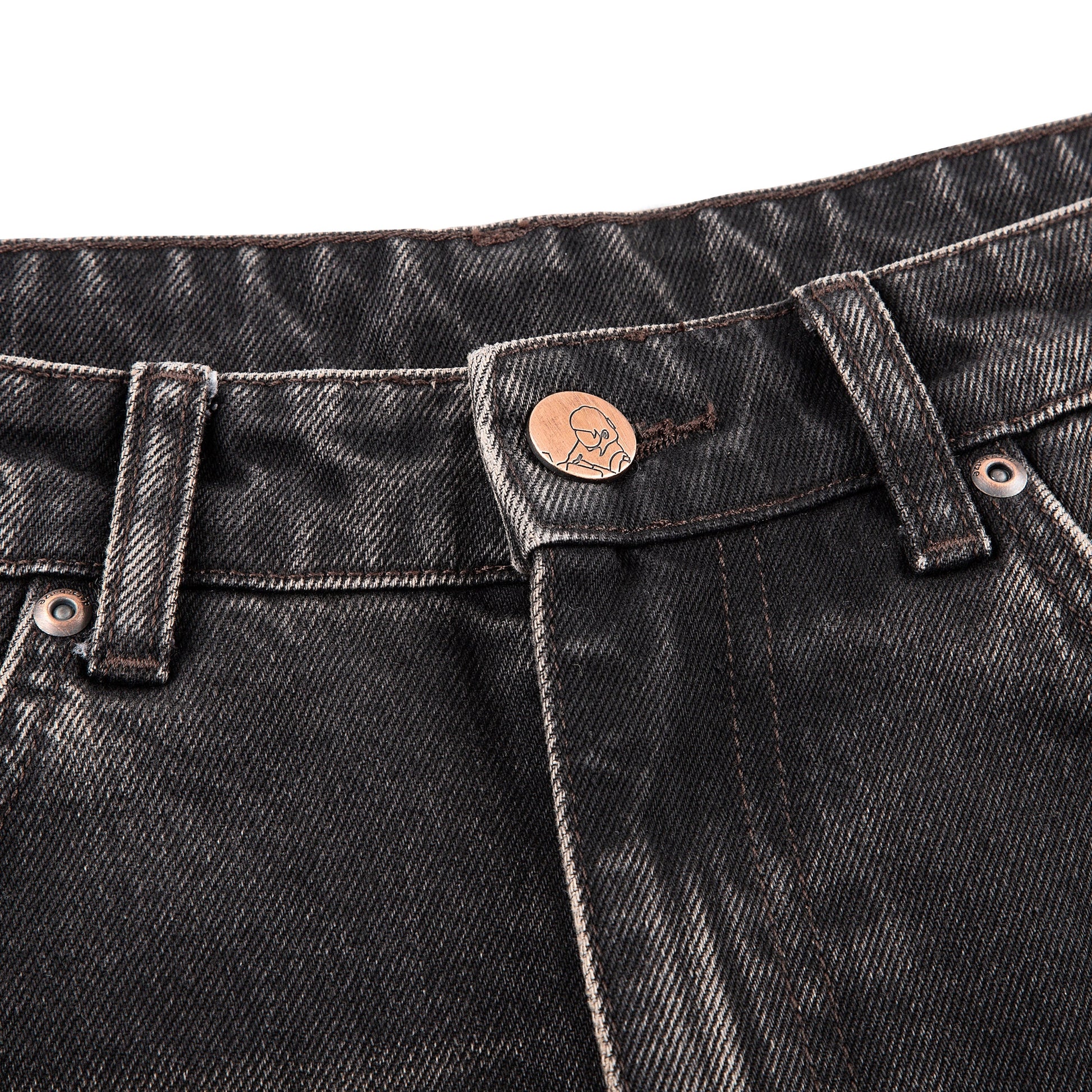 "awakening" Jorts brown tint