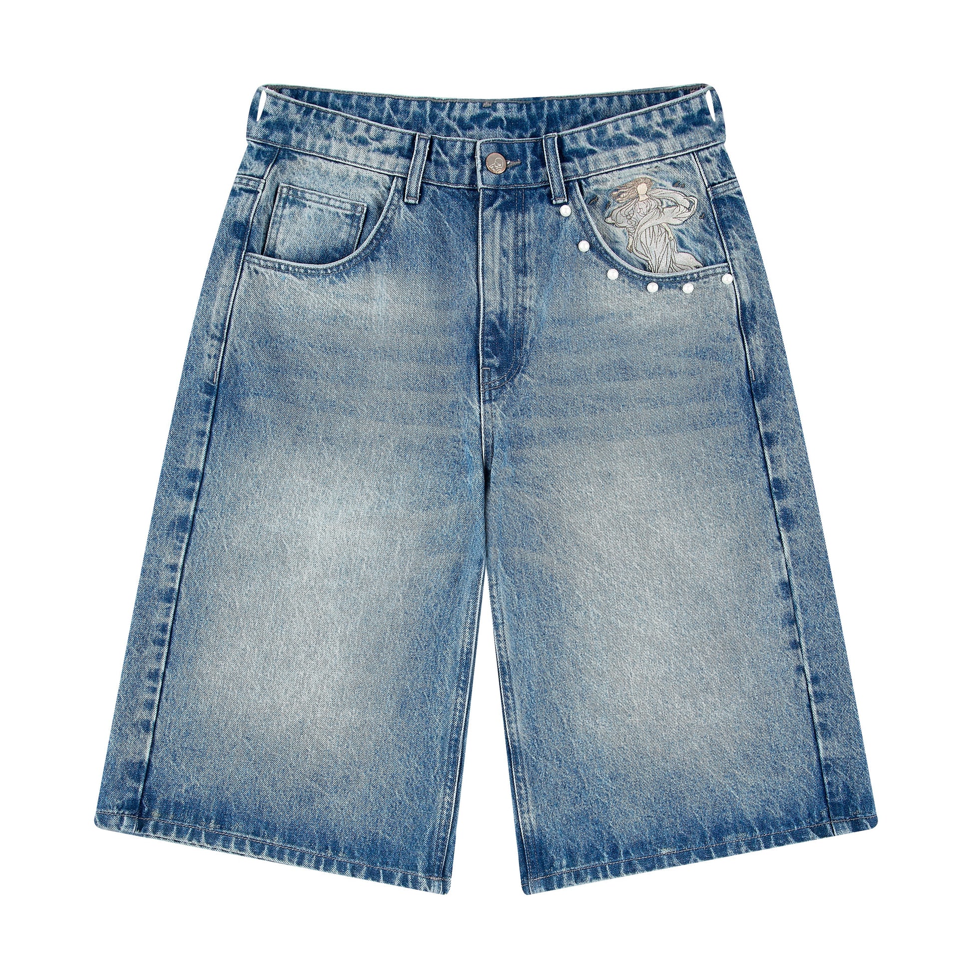 "awakening" Jorts blue