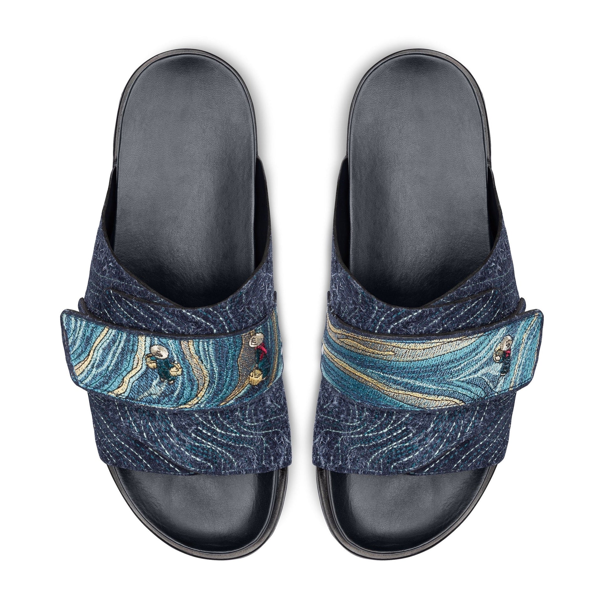 "lotus" slides navy