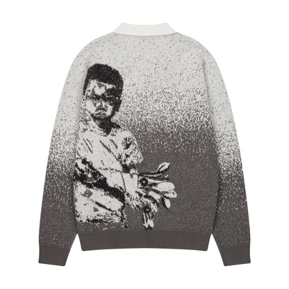 "bouqet" Knit grey