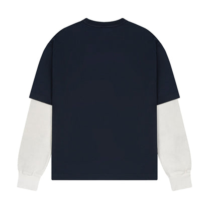 "gallery" layered Longsleeve navy
