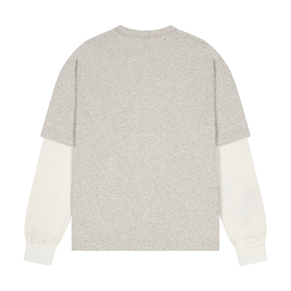 "gallery" layered Longsleeve grey melange