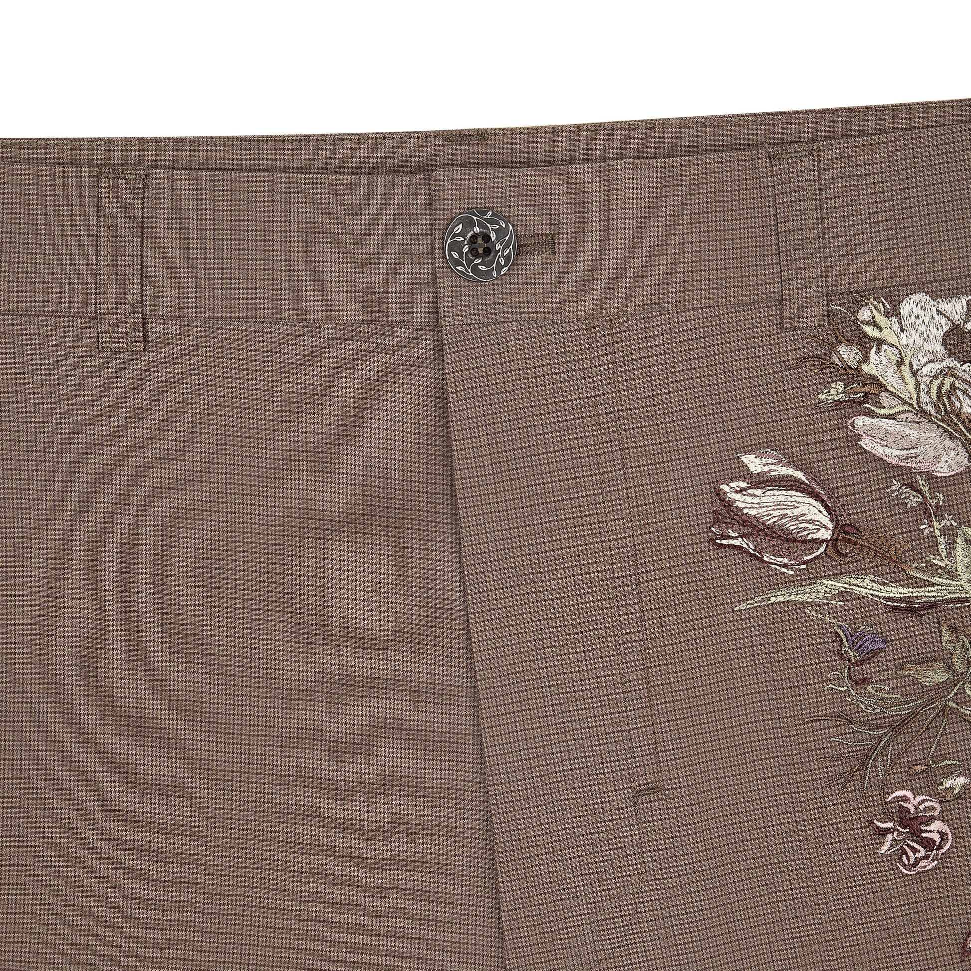 "garden of eden" plaid patterned Trousers