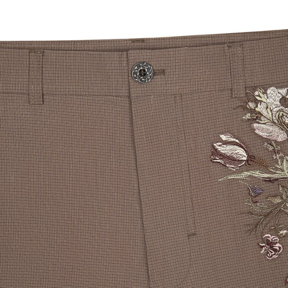 "garden of eden" plaid patterned Trousers