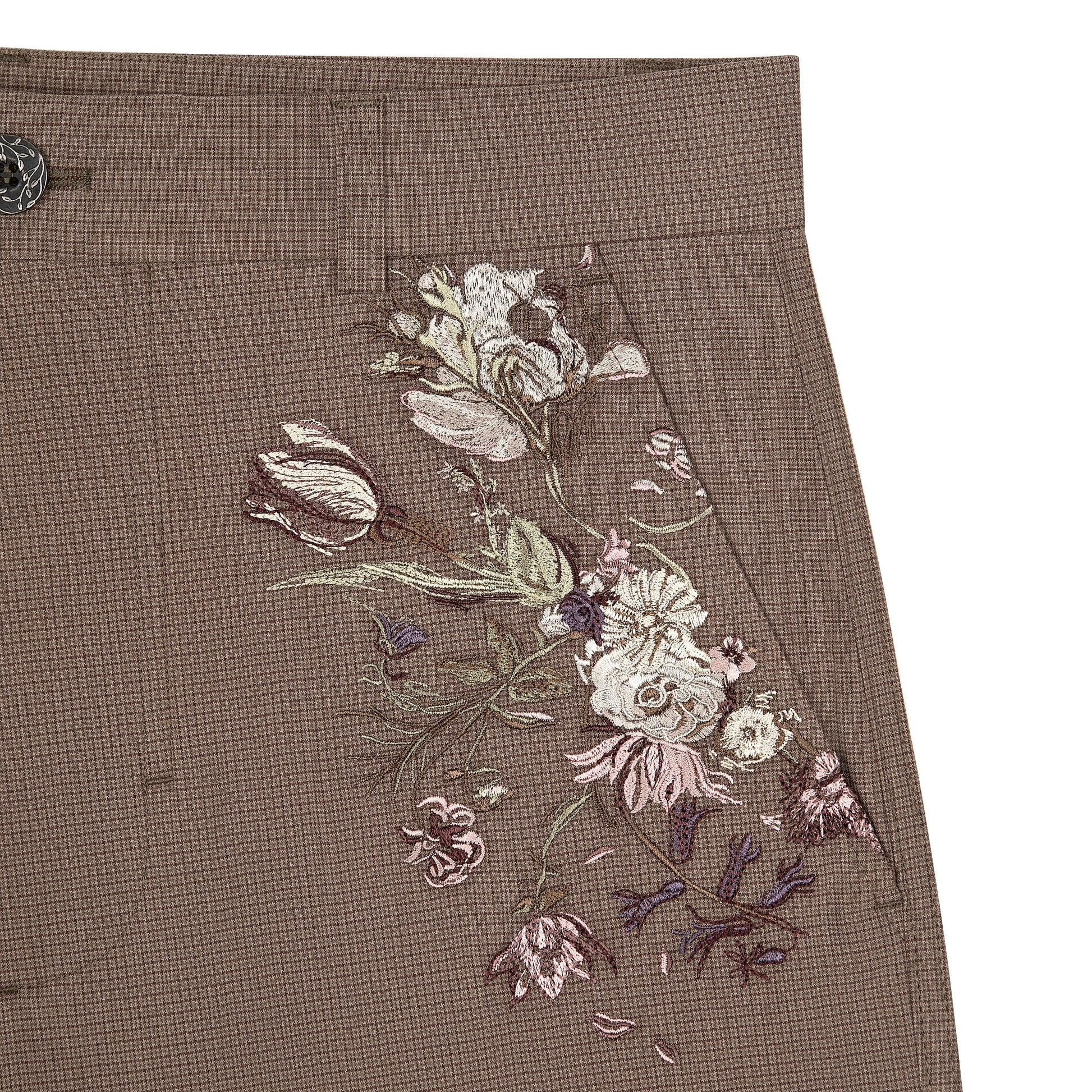"garden of eden" plaid patterned Trousers