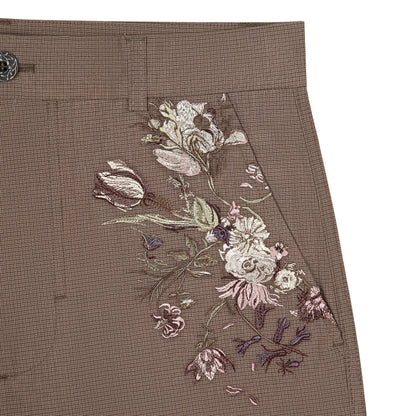 "garden of eden" plaid patterned Trousers