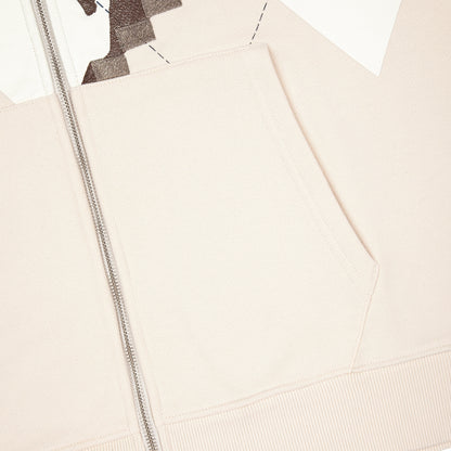 "on air" Zip Up beige