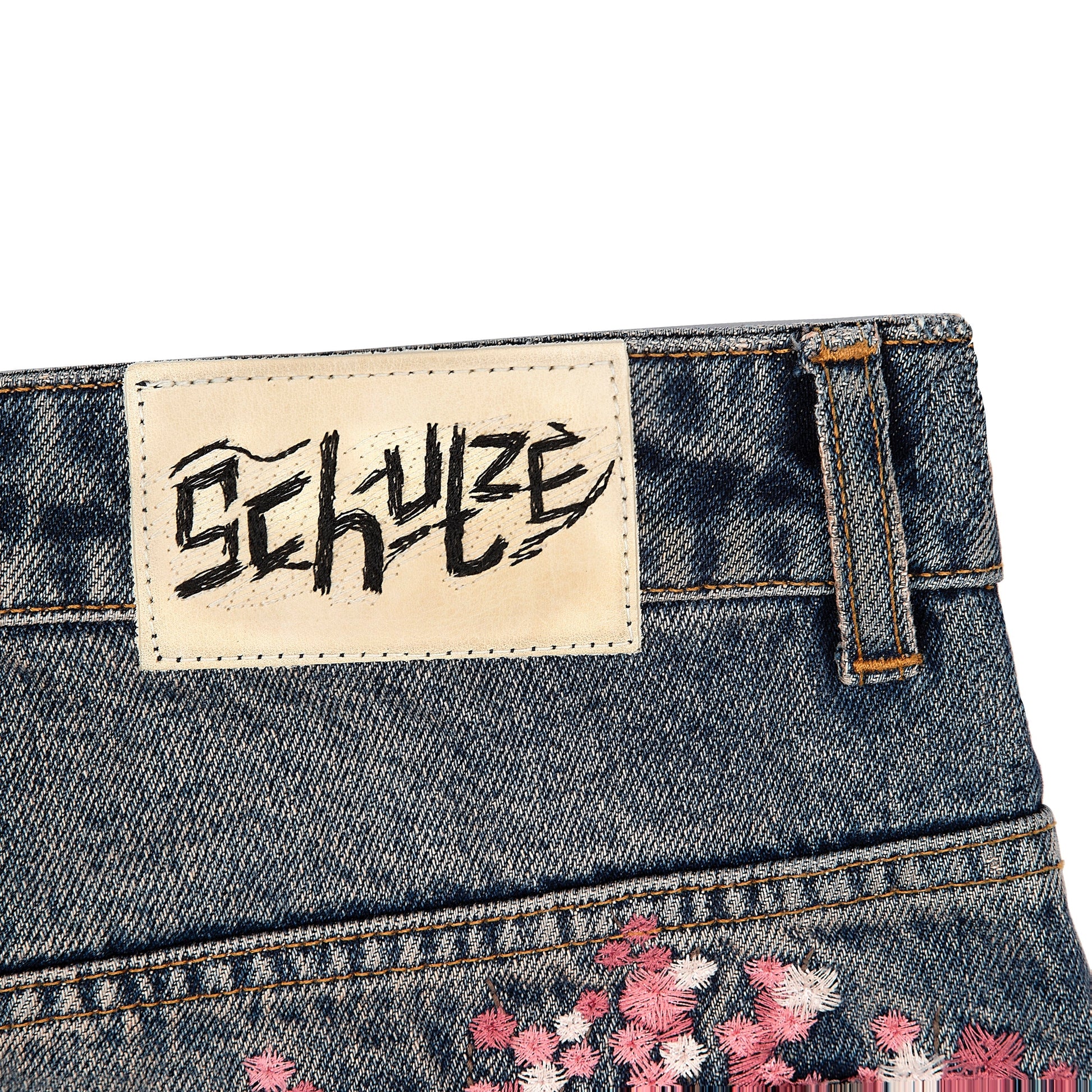 "blossom v2" patchwork washed Denim