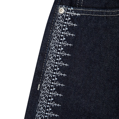"aziza" raw Denim