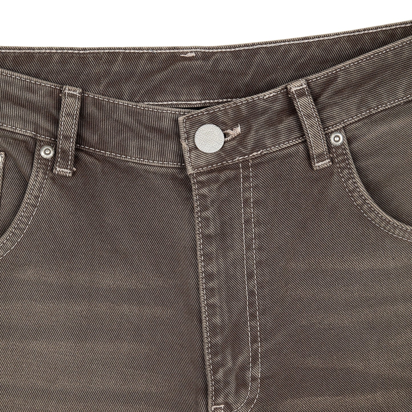 "aziza" brown washed Denim