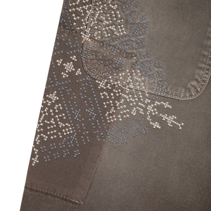 "aziza" brown washed Denim