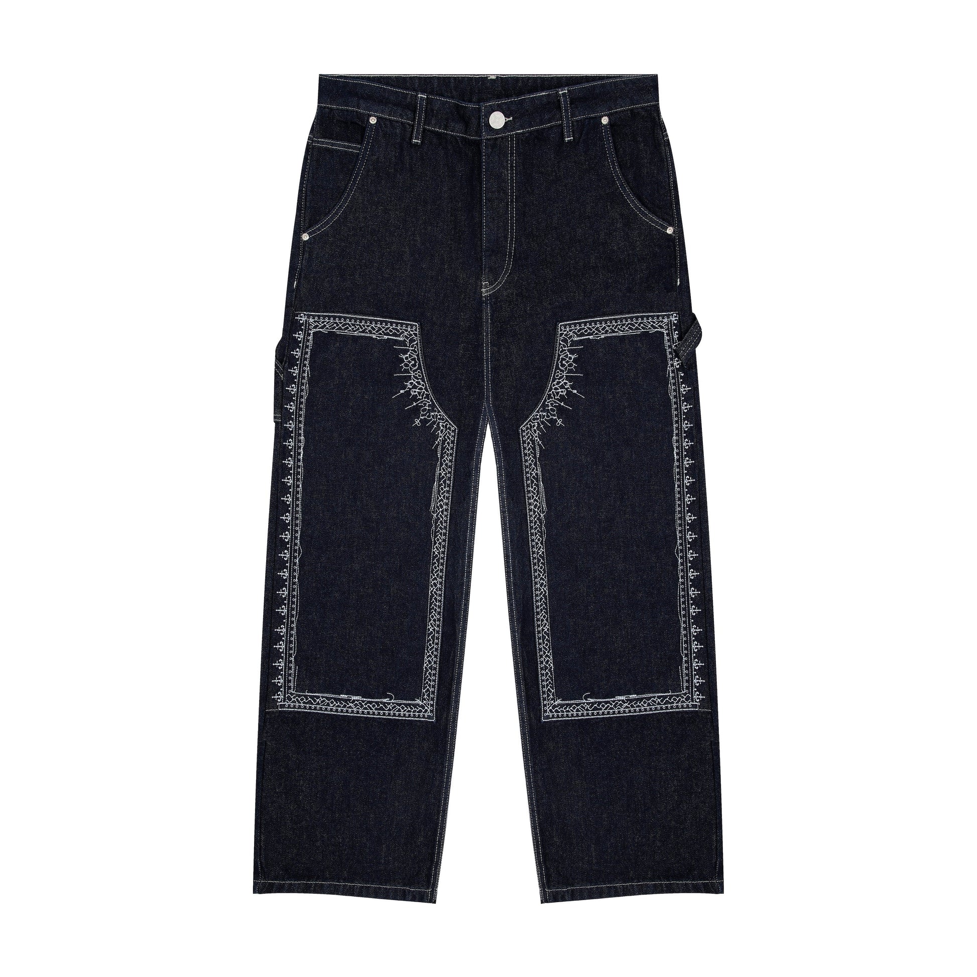 "aziza" indigo raw Denim
