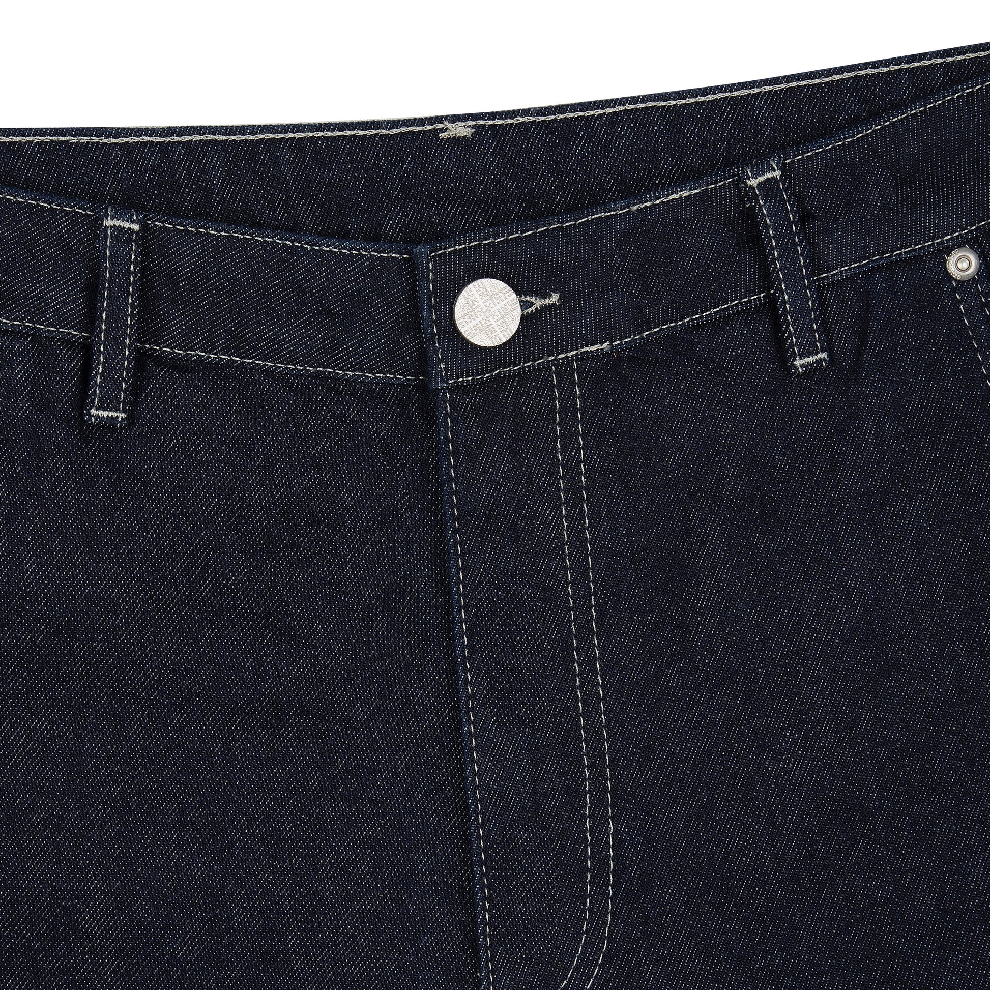 "aziza" indigo raw Denim