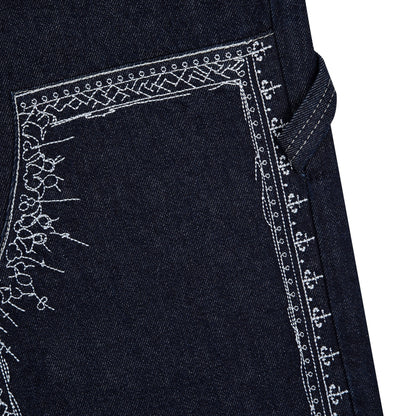"aziza" indigo raw Denim