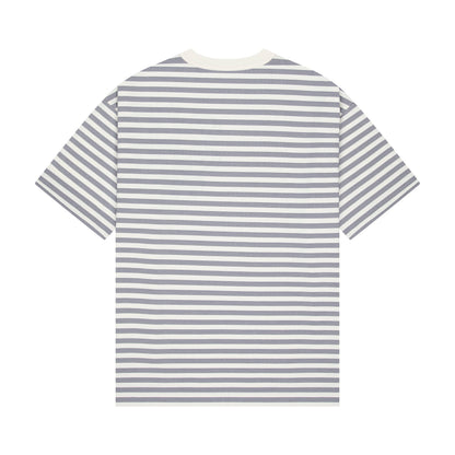 "koi" T Shirt grey striped
