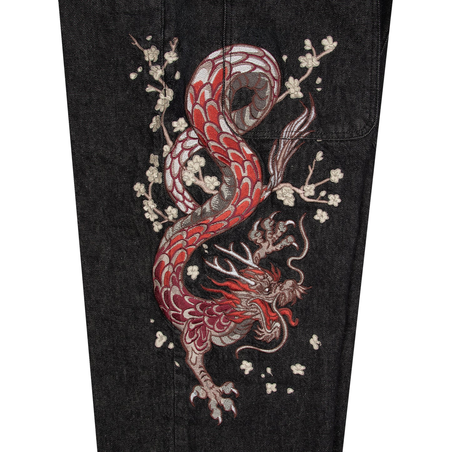 "yakuza" raw Denim black 01