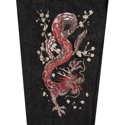 "yakuza" raw Denim black 01