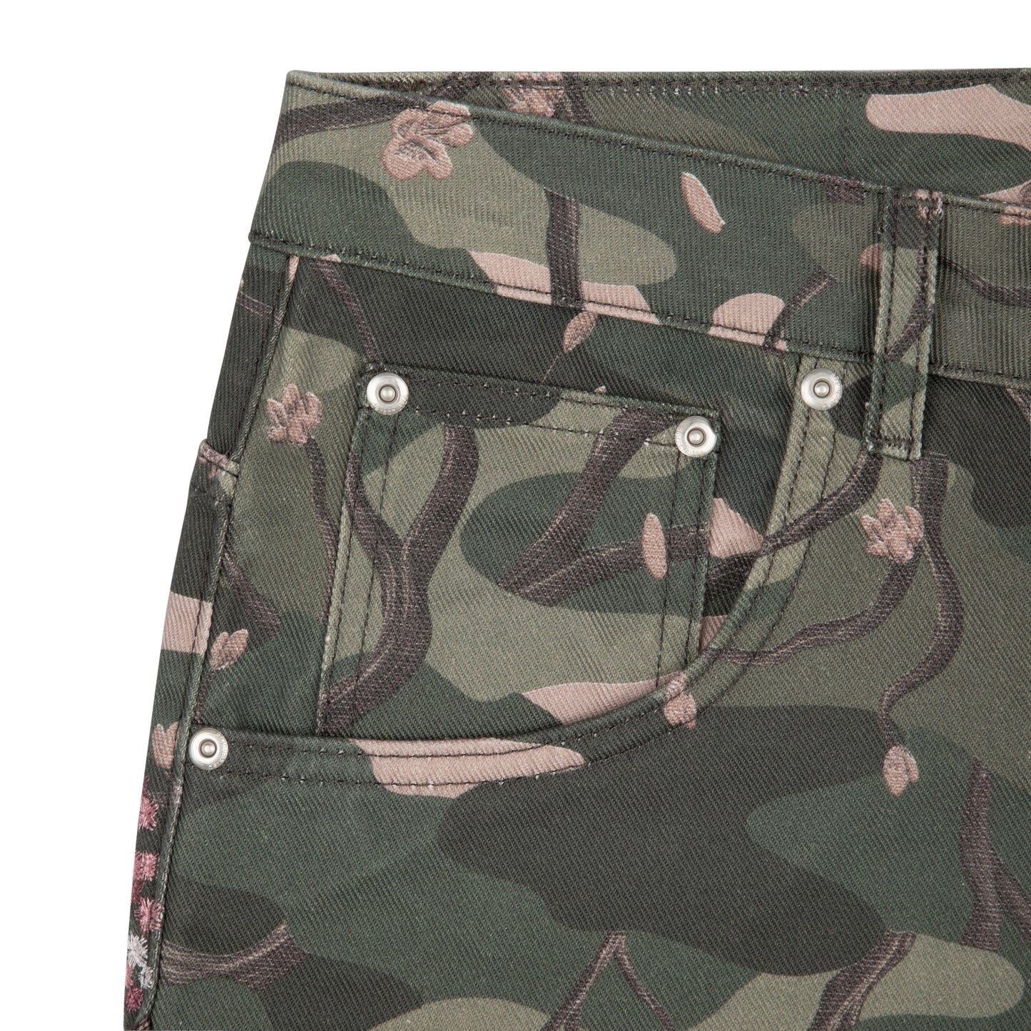 "blossom camo" Denim