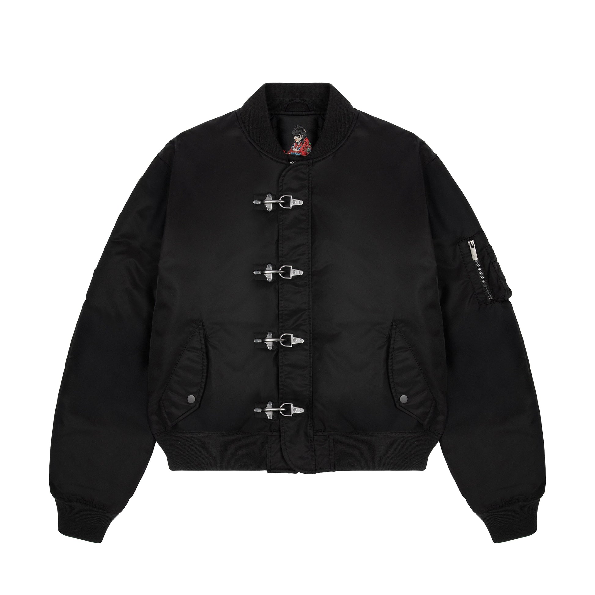 "yakuza" bomber Jacket black