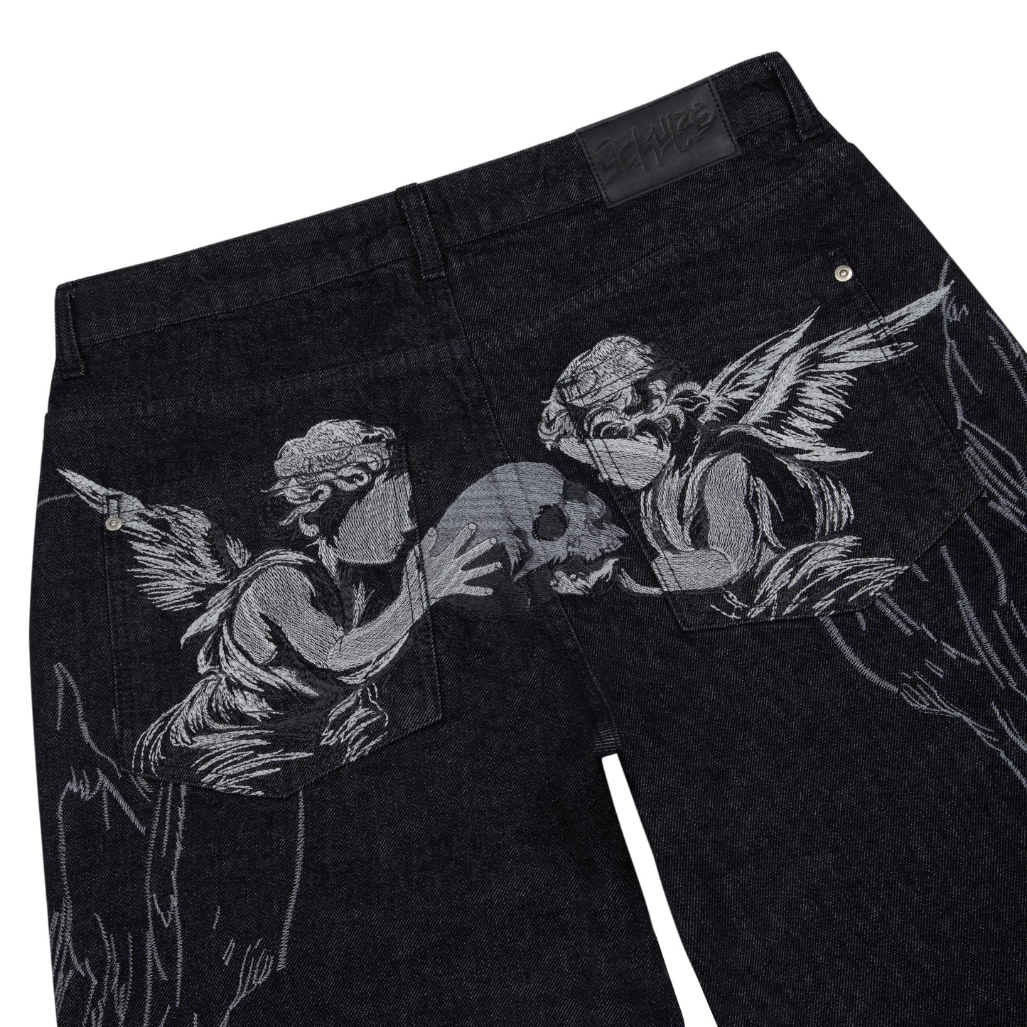"hellboy" indigo raw bootcut Denim