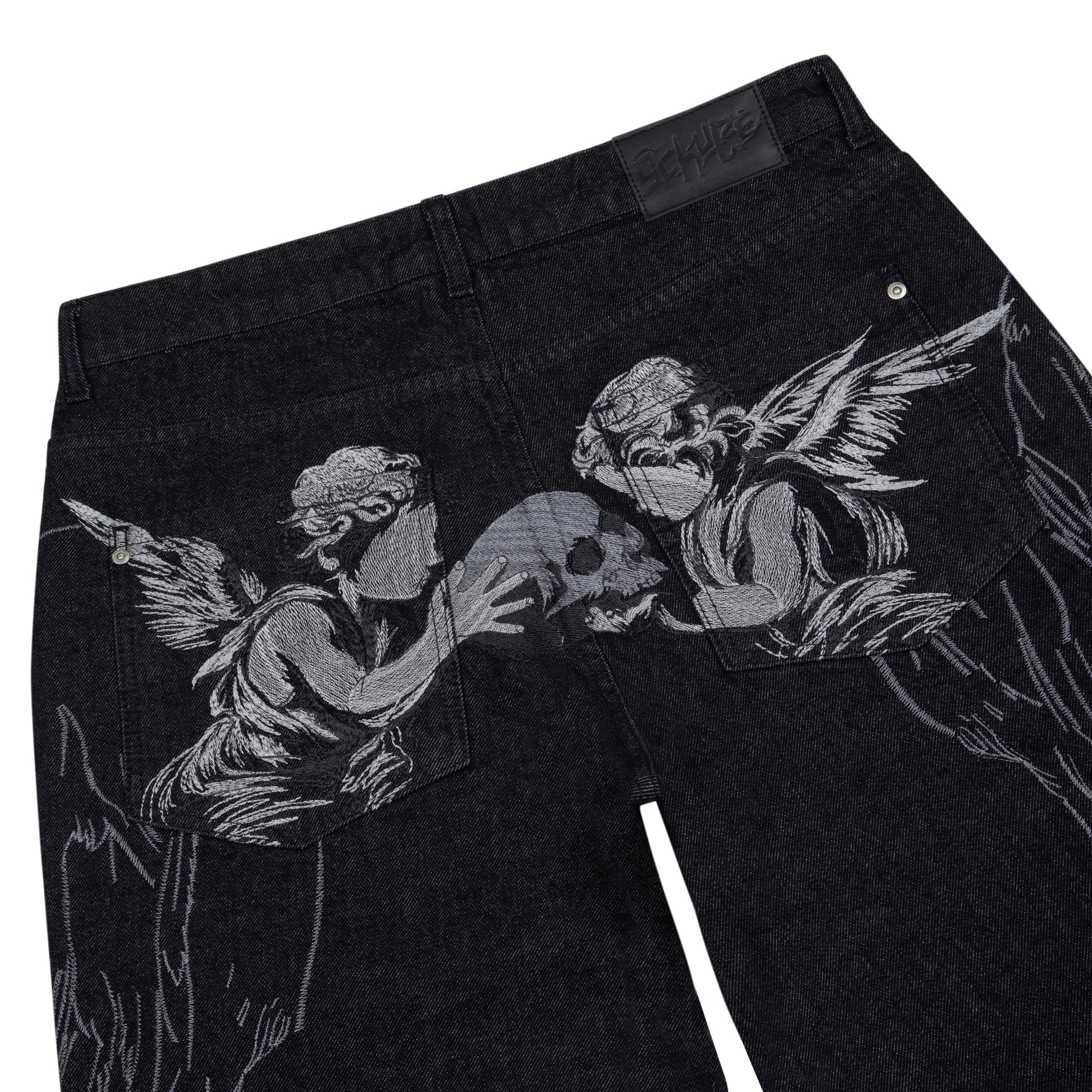 "hellboy" indigo raw bootcut Denim