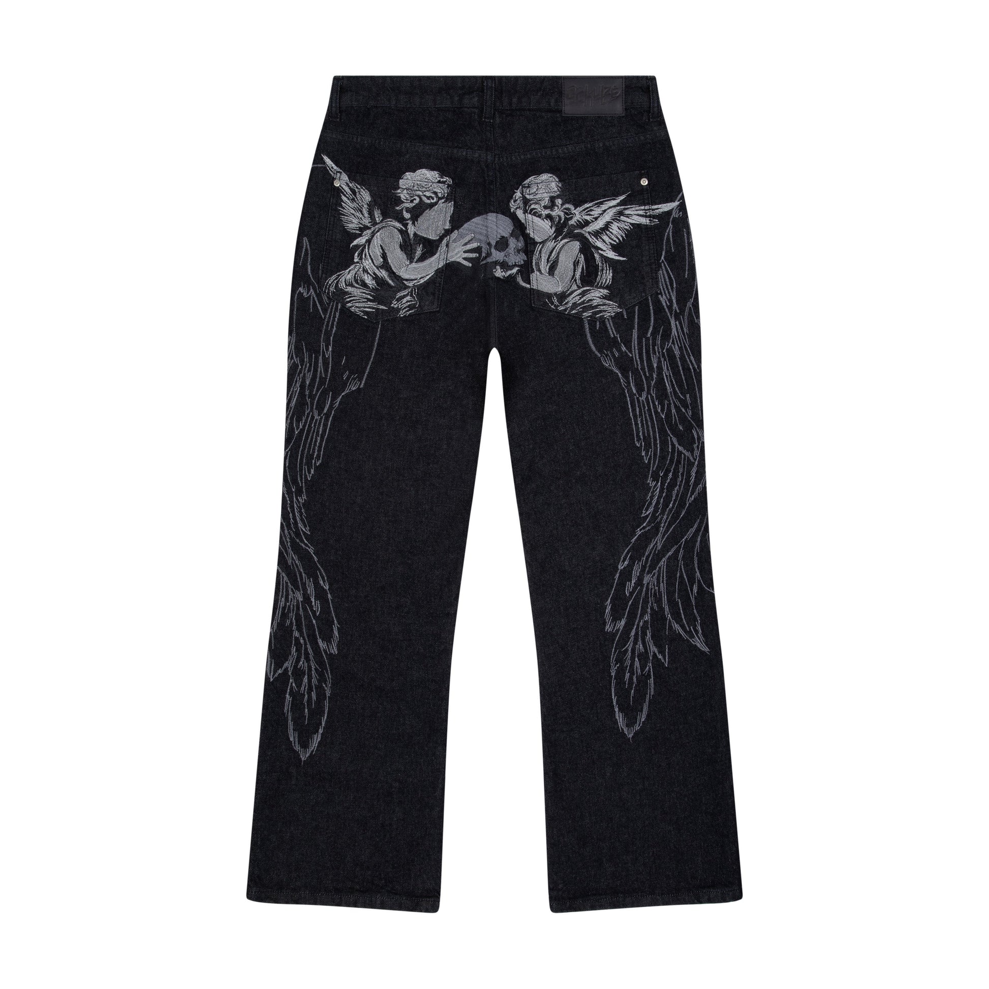 "hellboy" indigo raw bootcut Denim