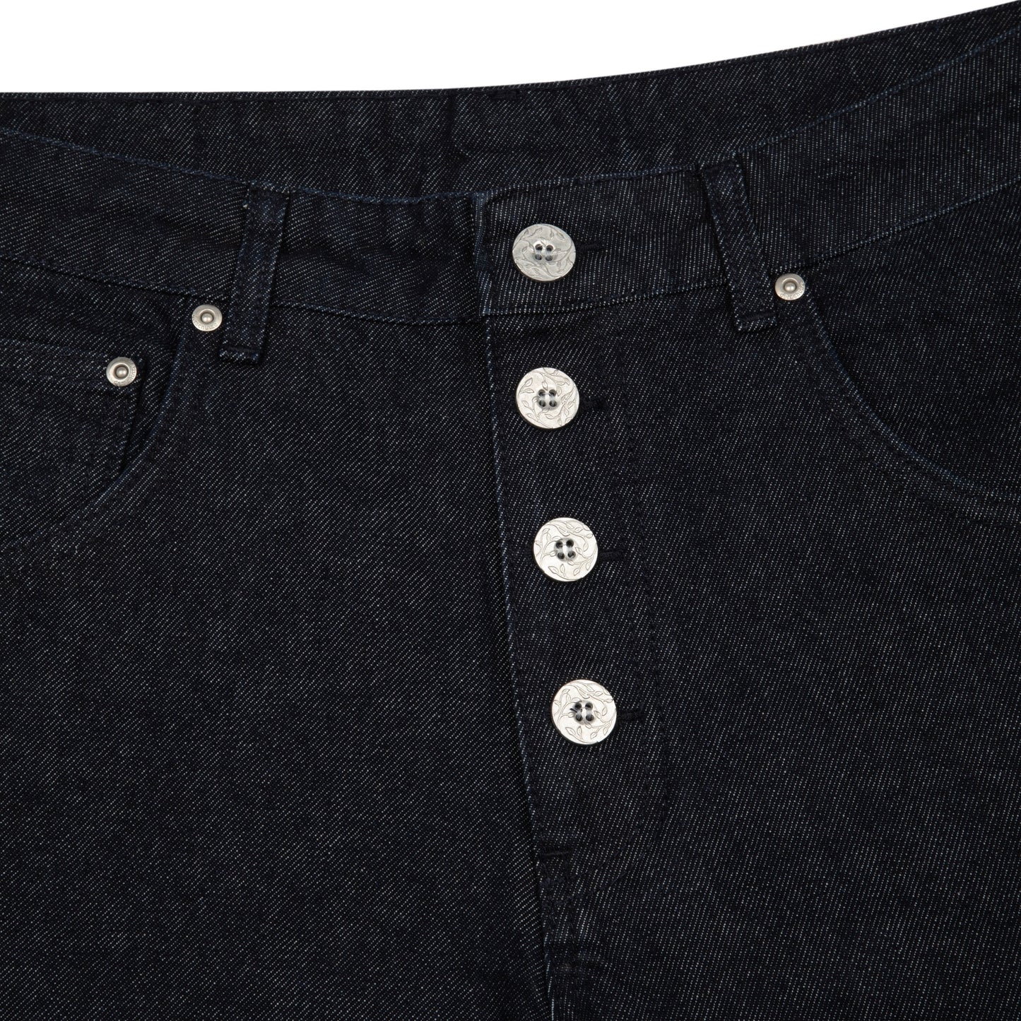 "hellboy" indigo raw bootcut Denim
