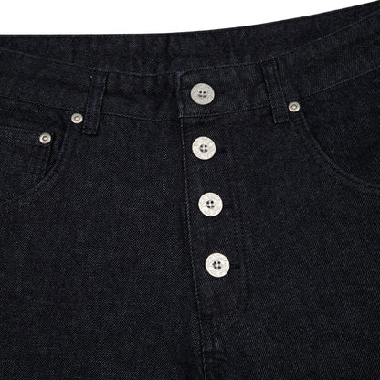 "hellboy" indigo raw bootcut Denim