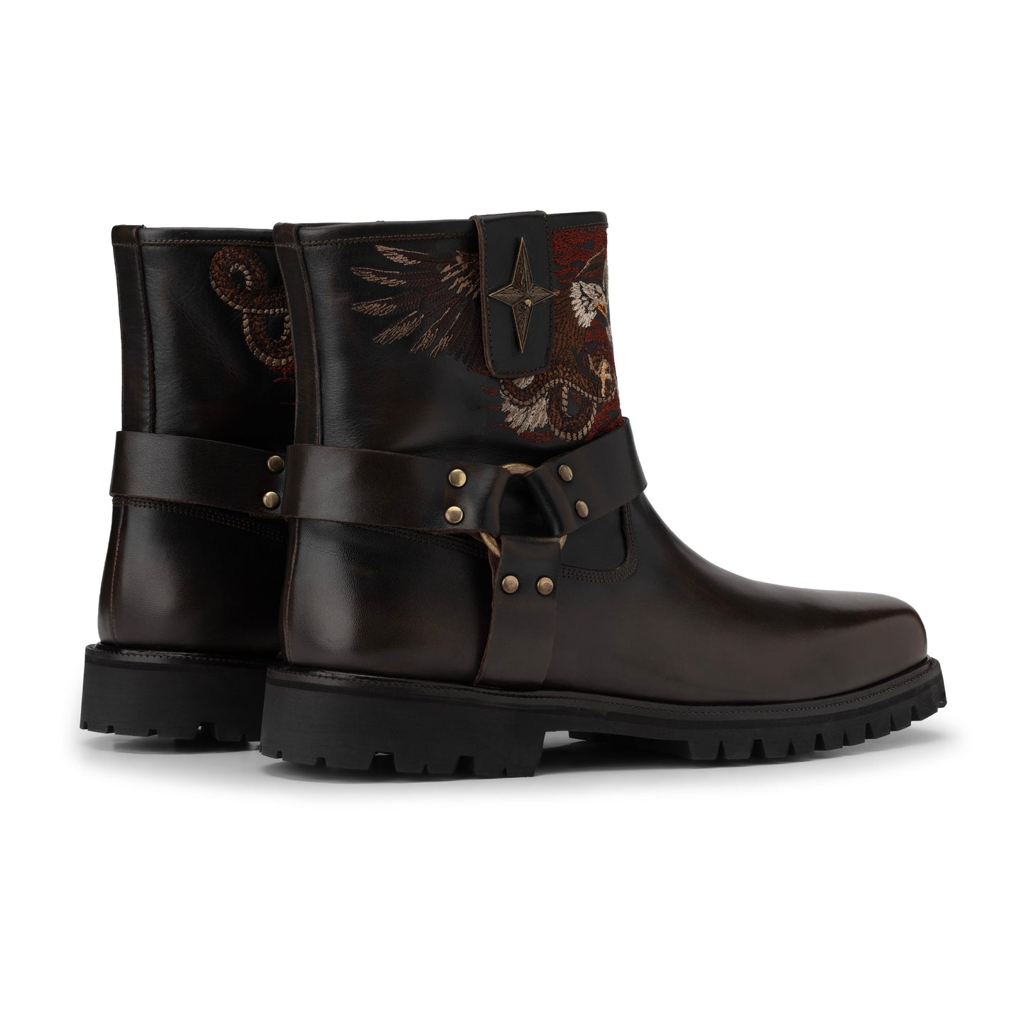 "hellboy" Biker boots brown