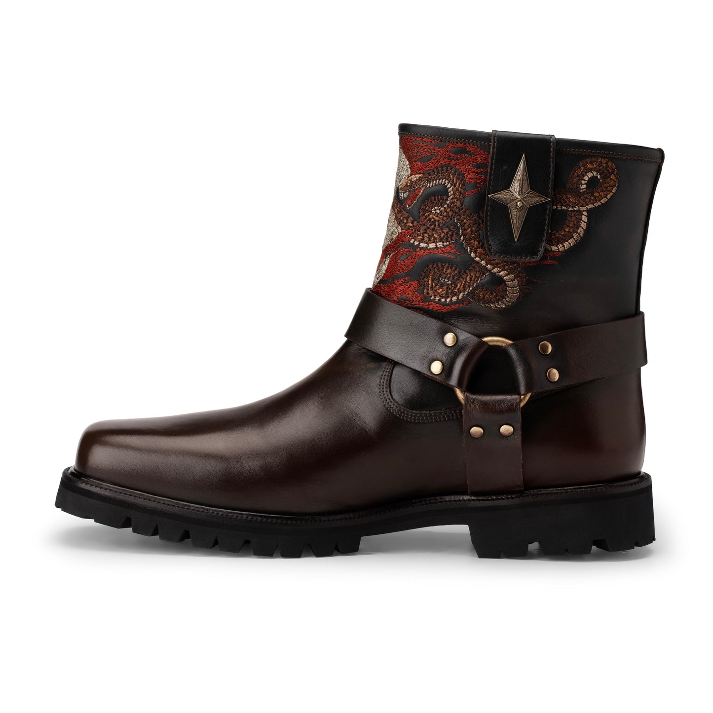 "hellboy" Biker boots brown