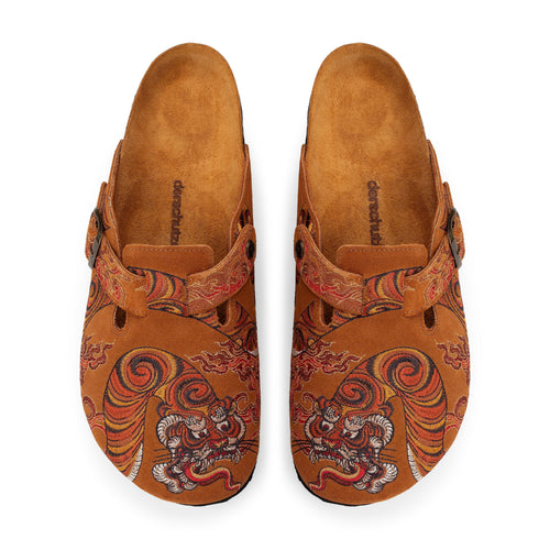 "lotus v2" clogs orange