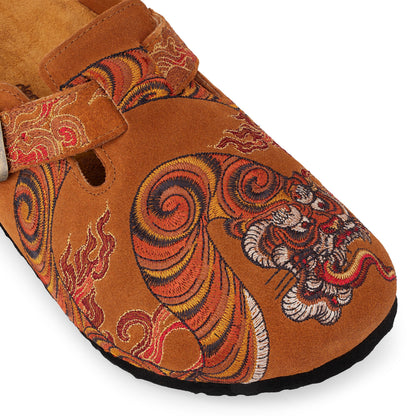 "lotus v2" clogs orange