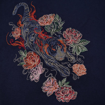 "lotus v2" T Shirt navy