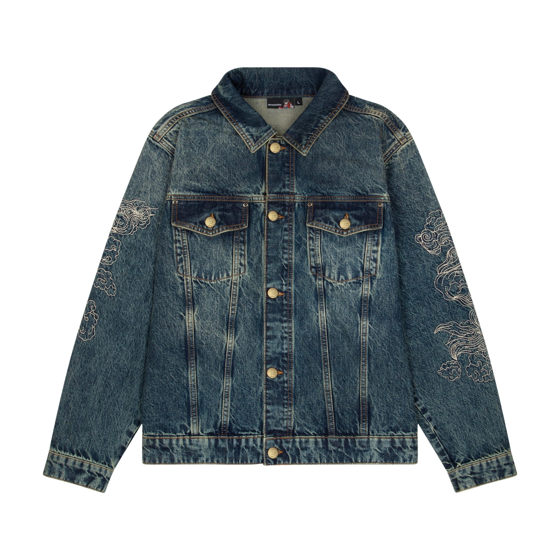 "lotus v2" denim Jacket indigo