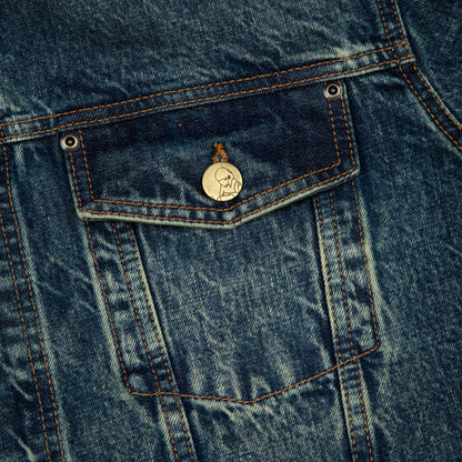 "lotus v2" denim Jacket indigo
