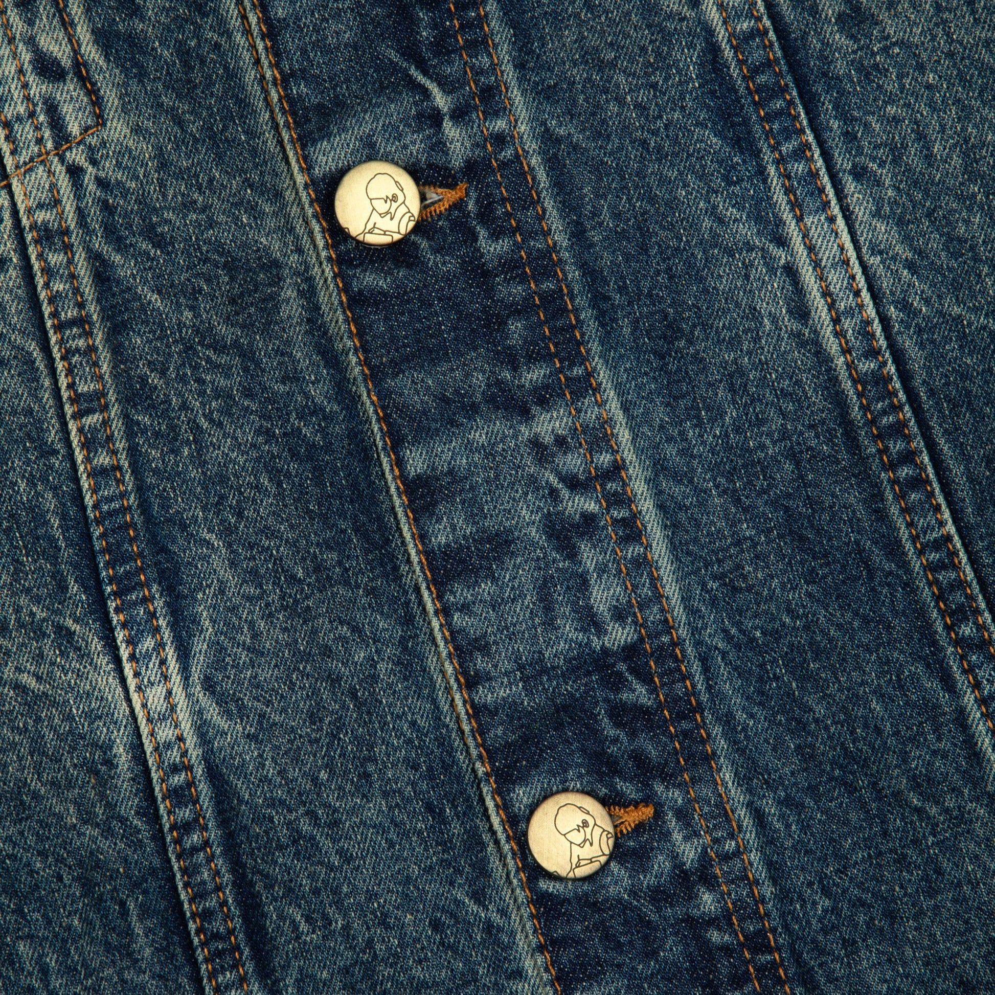 "lotus v2" denim Jacket indigo