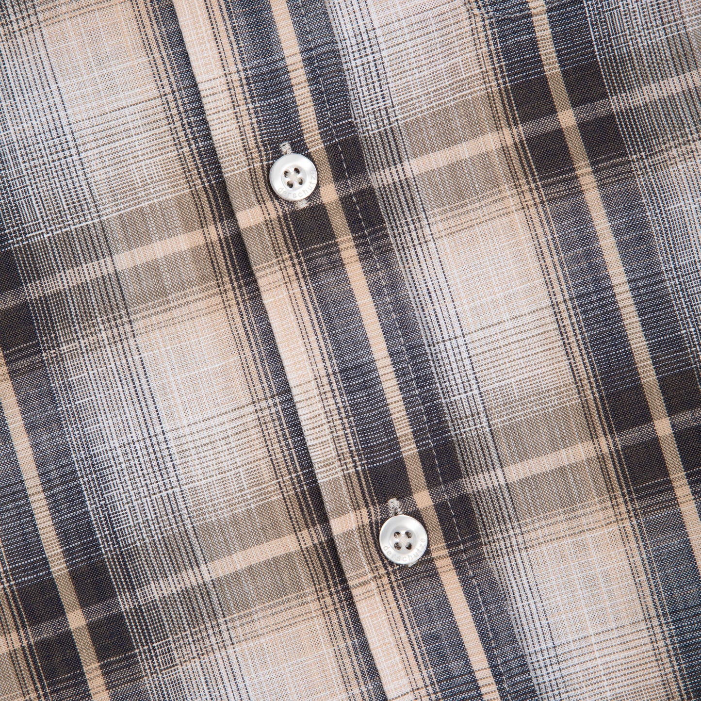 "lotus v2" layered Shirt plaid cream