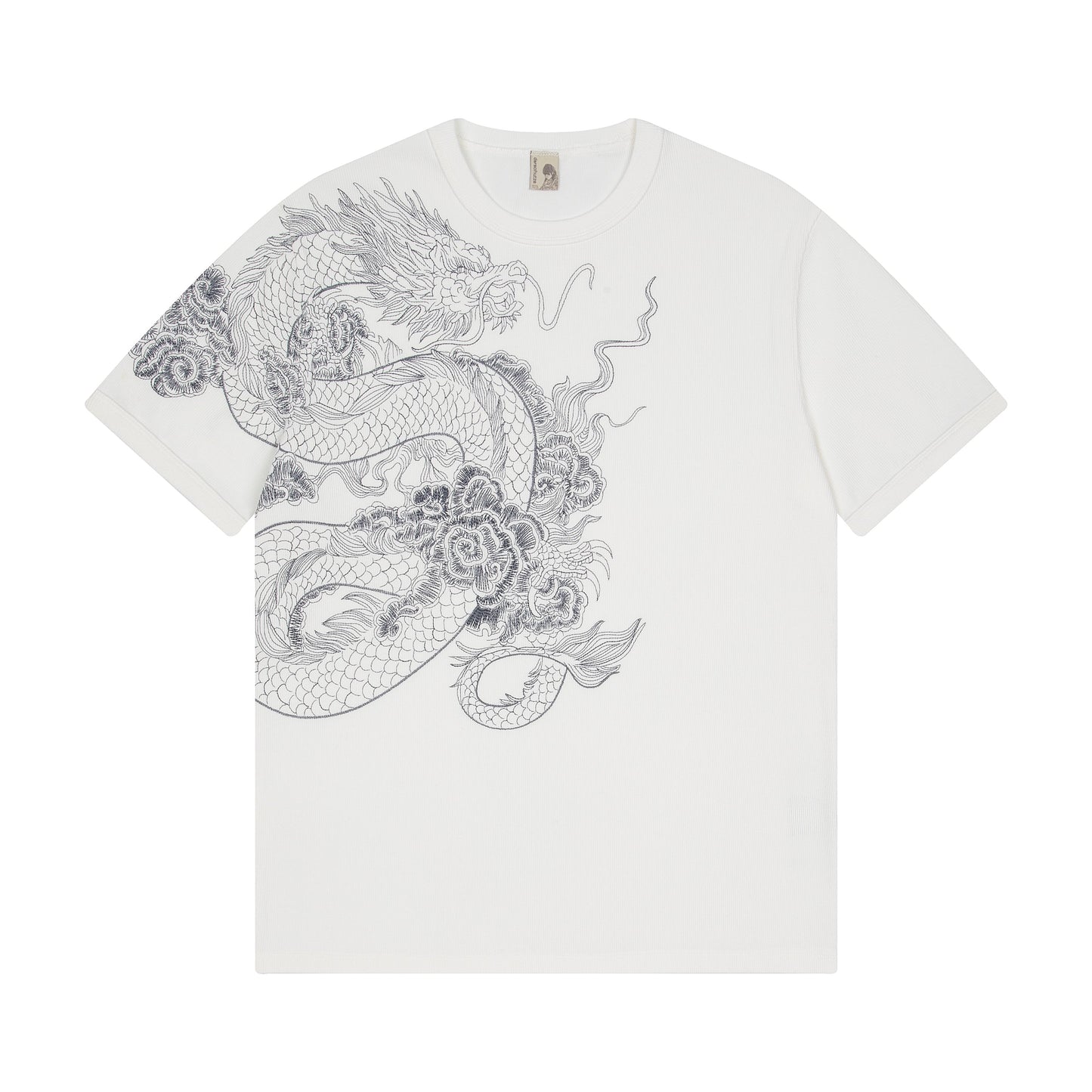 "yakuza" ribbed T Shirt off white